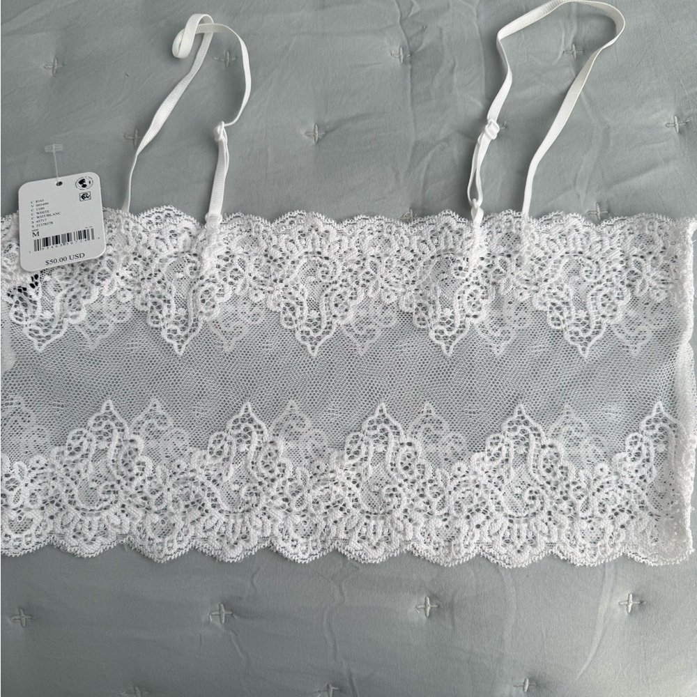 FP Movement by Free People White Lace Bralette